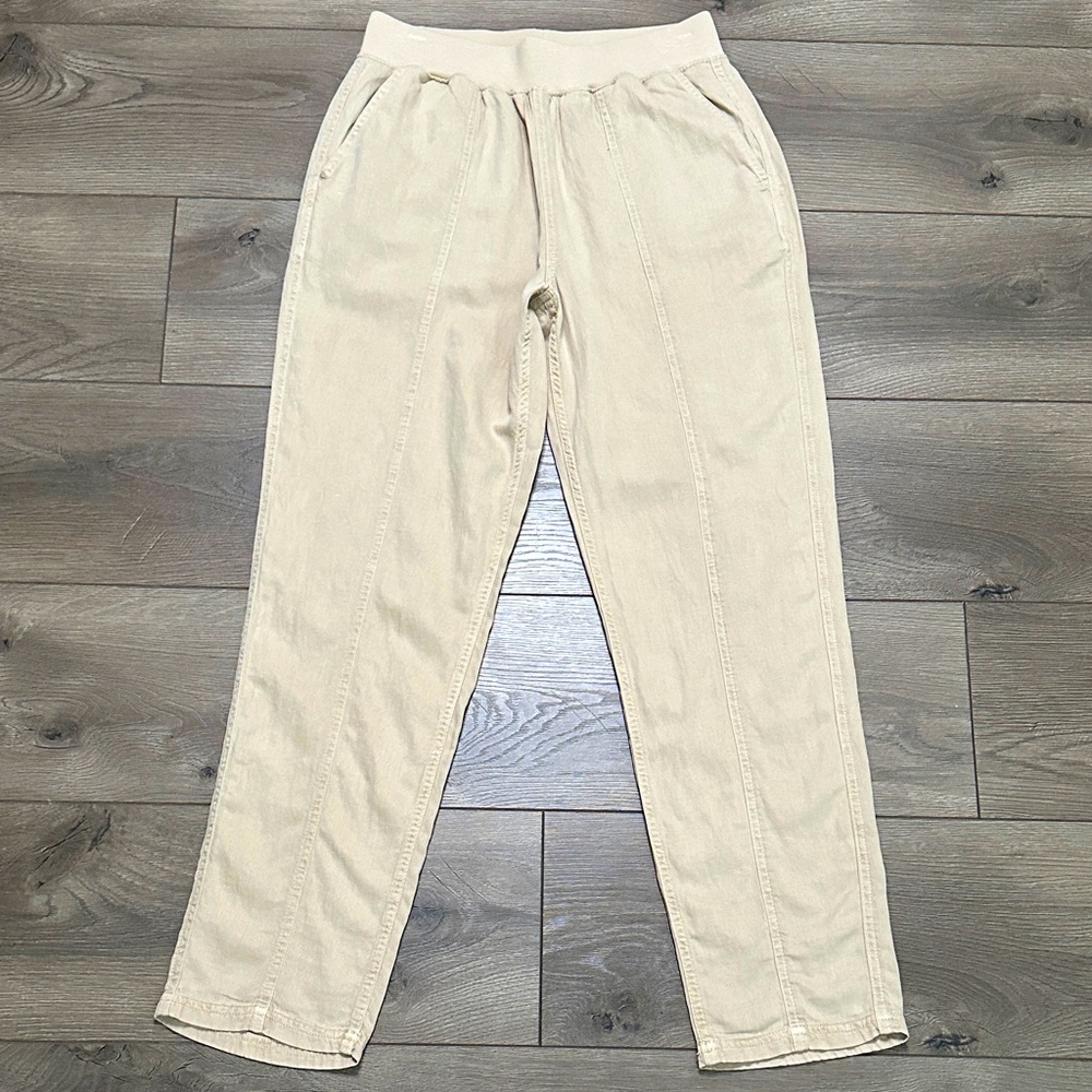 Faherty Arlie High Rise Tapered Casual‎ Pants Safari Tan Size Small
